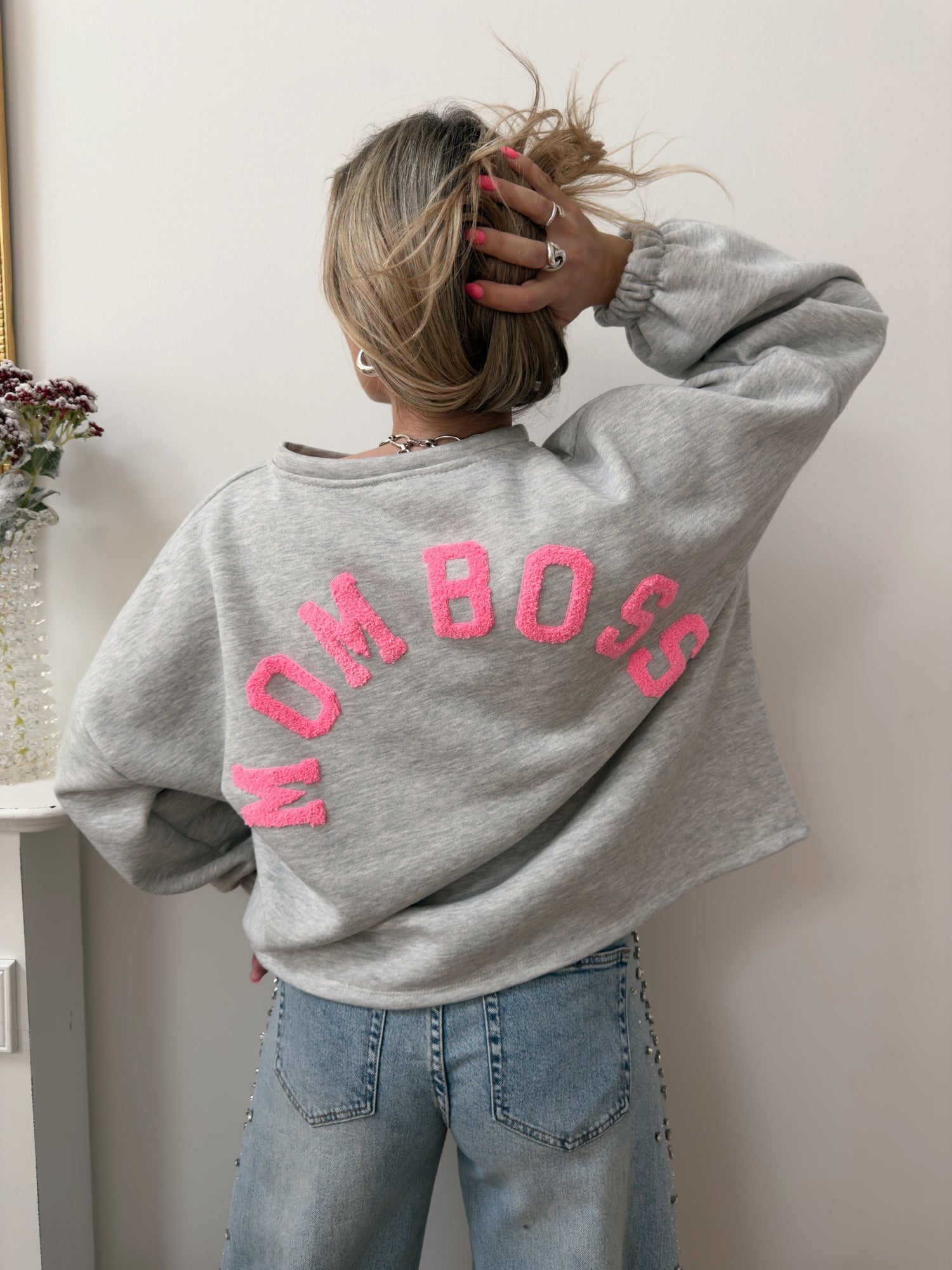 Pull MOM BOSS Gris