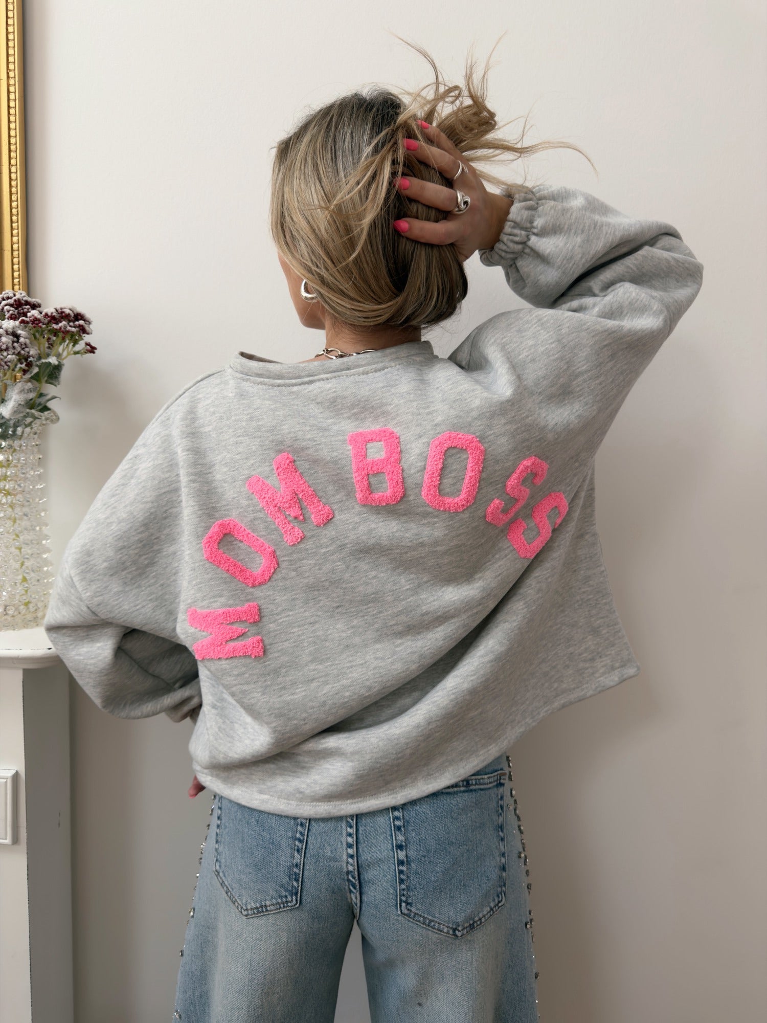 Pull MOM BOSS Gris