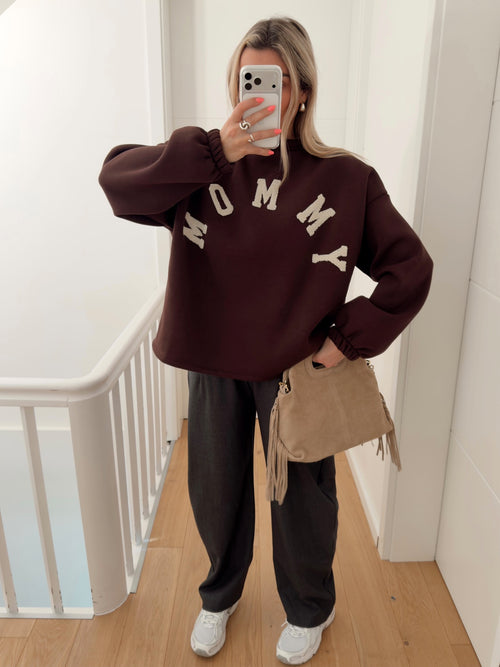 Pull MOMMY Marron