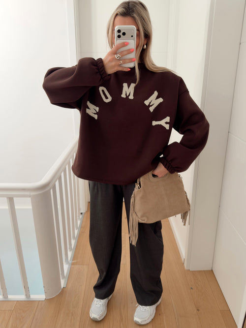 Pull MOMMY Marron