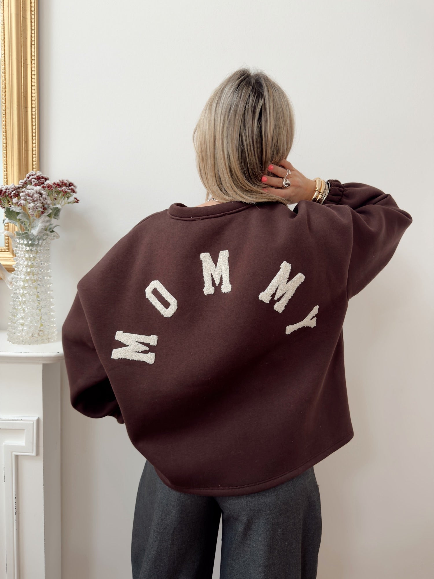 Pull MOMMY Marron