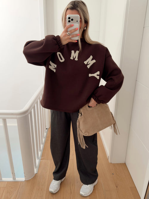 Pull MOMMY Marron