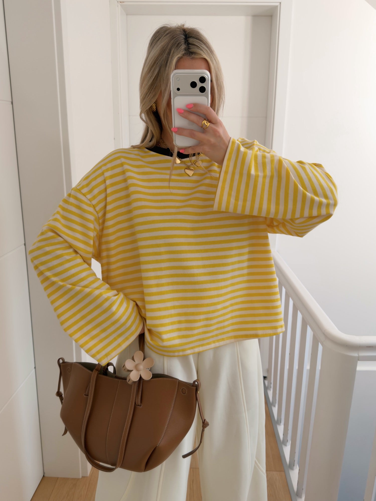 Top LEANA Jaune