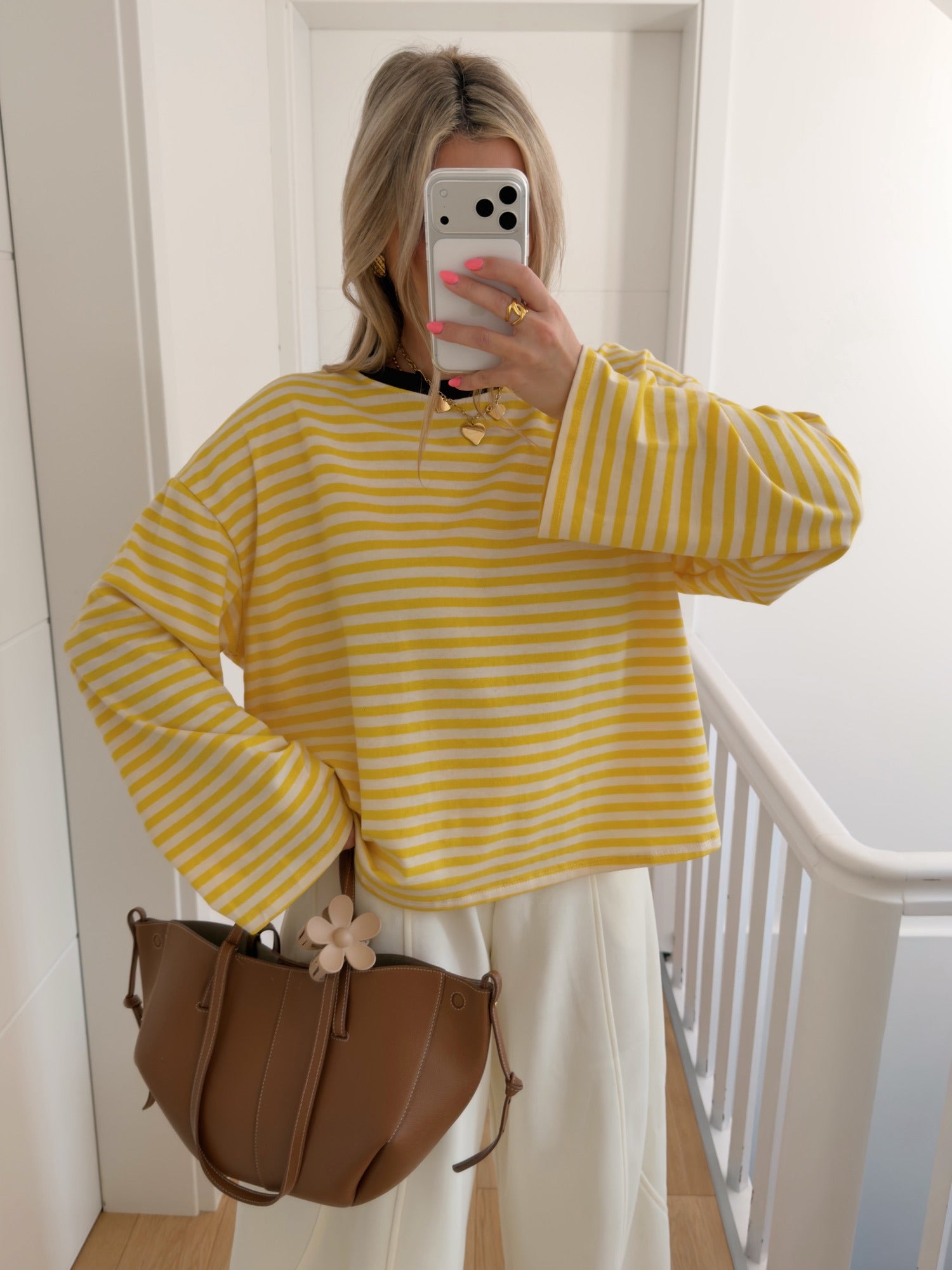 Top LEANA Jaune