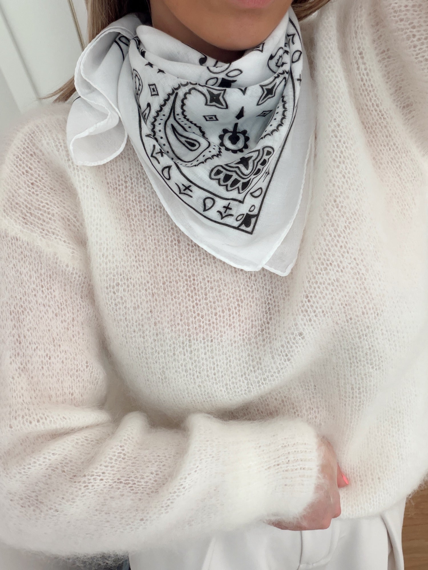Foulard MONTAINE Blanc