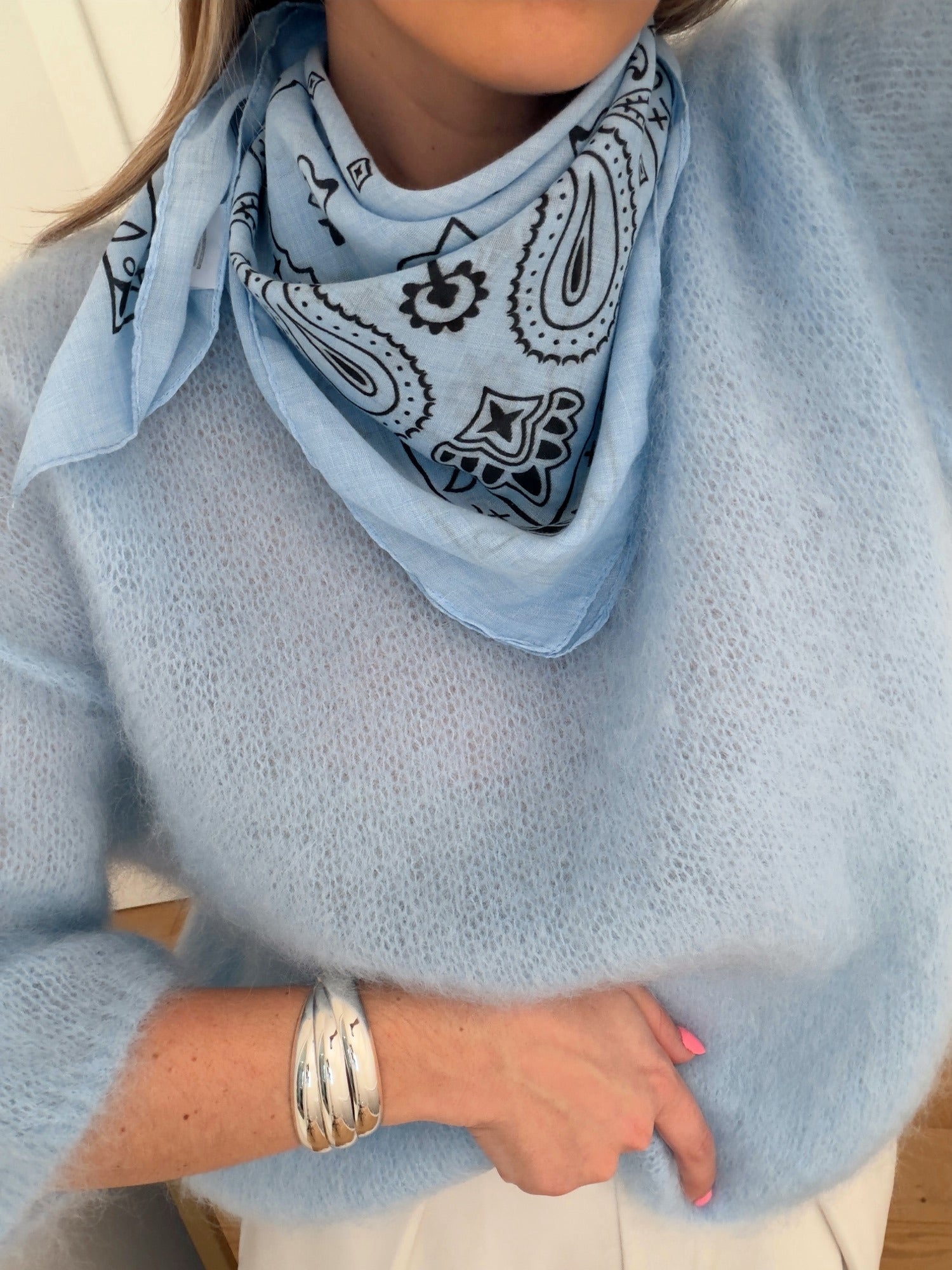 Foulard MONTAINE Bleu