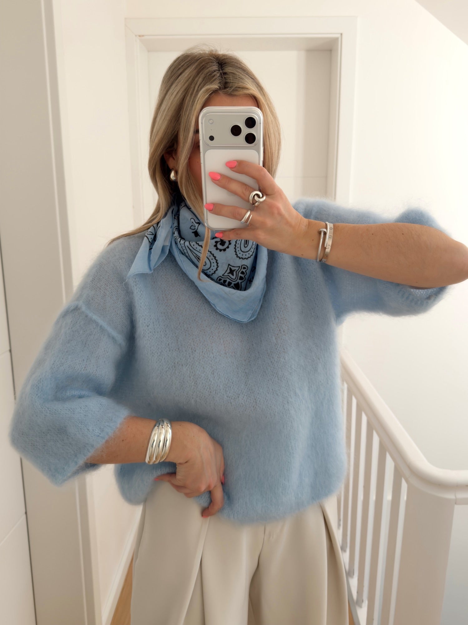 Foulard MONTAINE Bleu