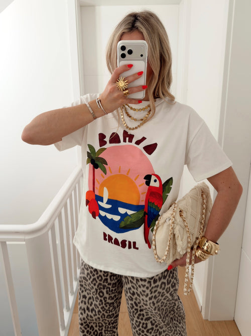 T-shirt BRASIL Blanc