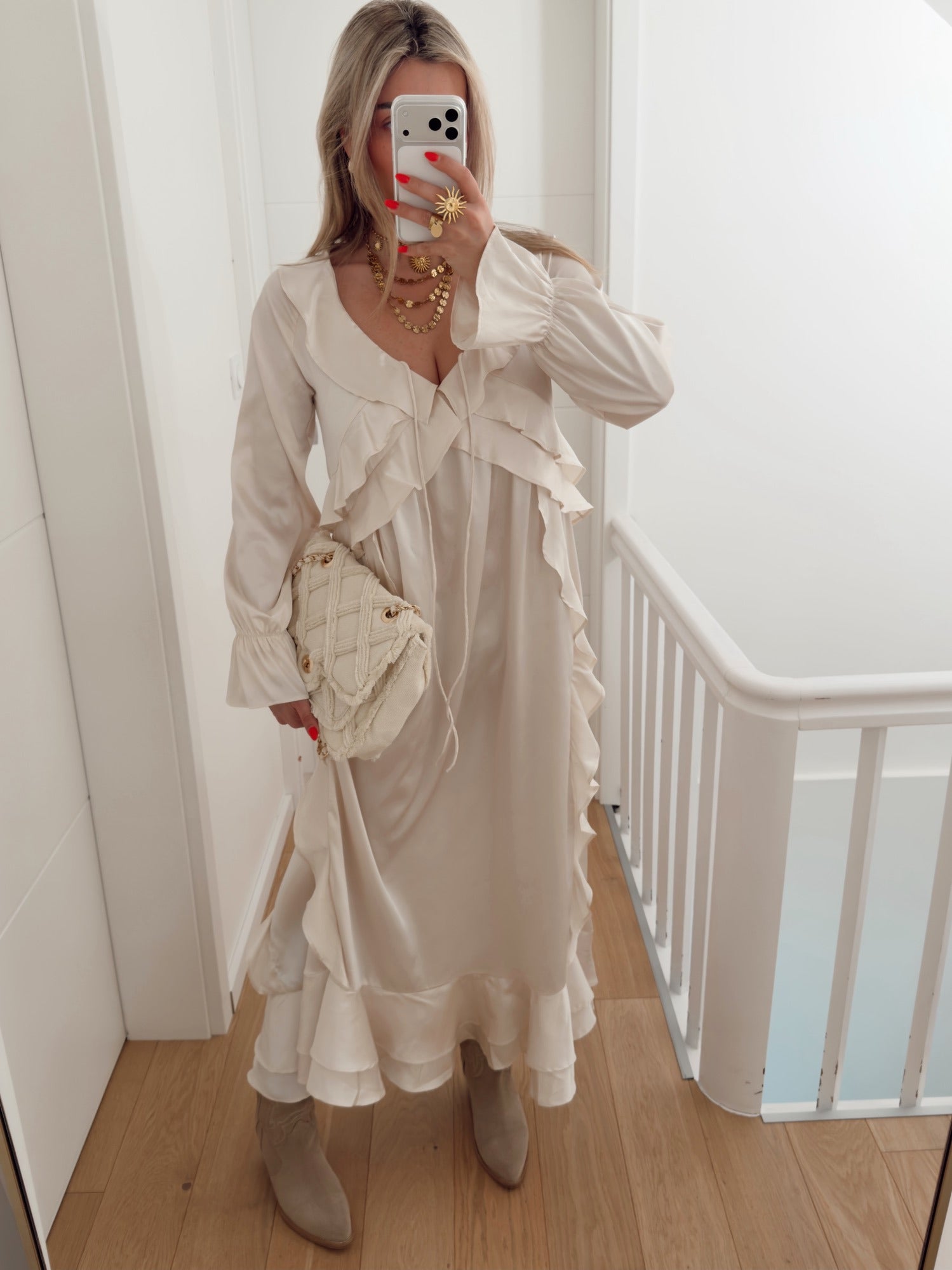 Vestido GEORGINA Bege