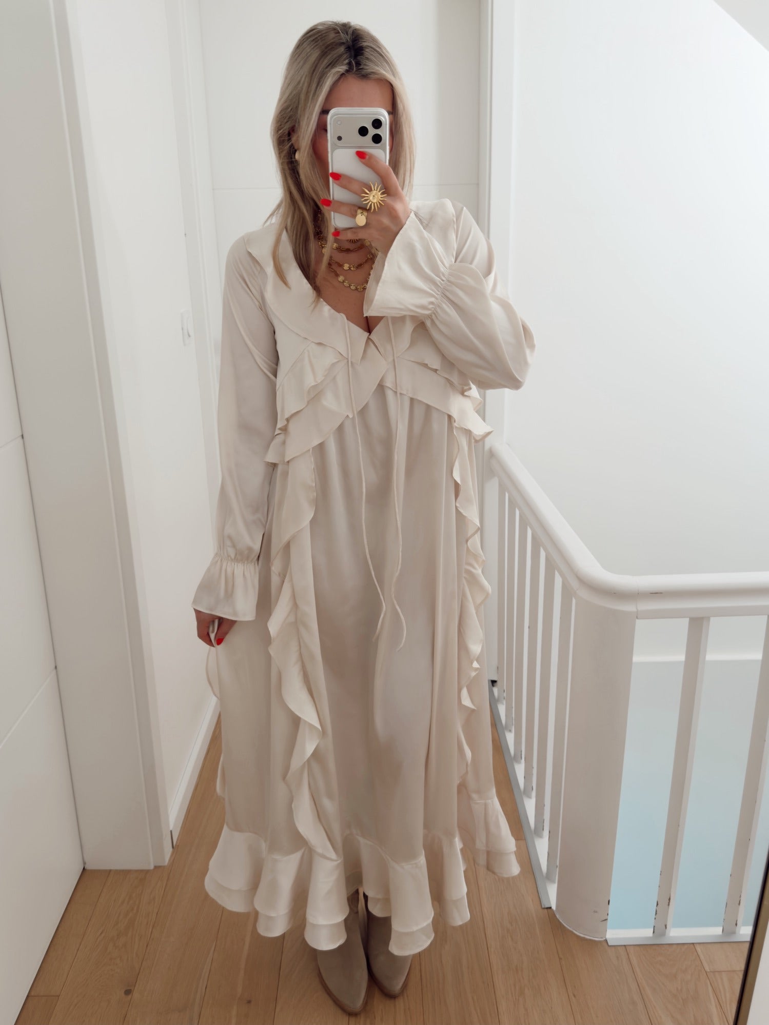 Vestido GEORGINA Bege