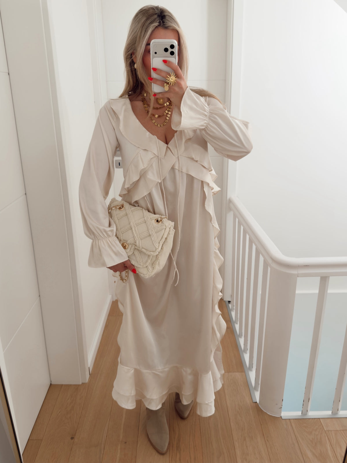 Vestido GEORGINA Bege