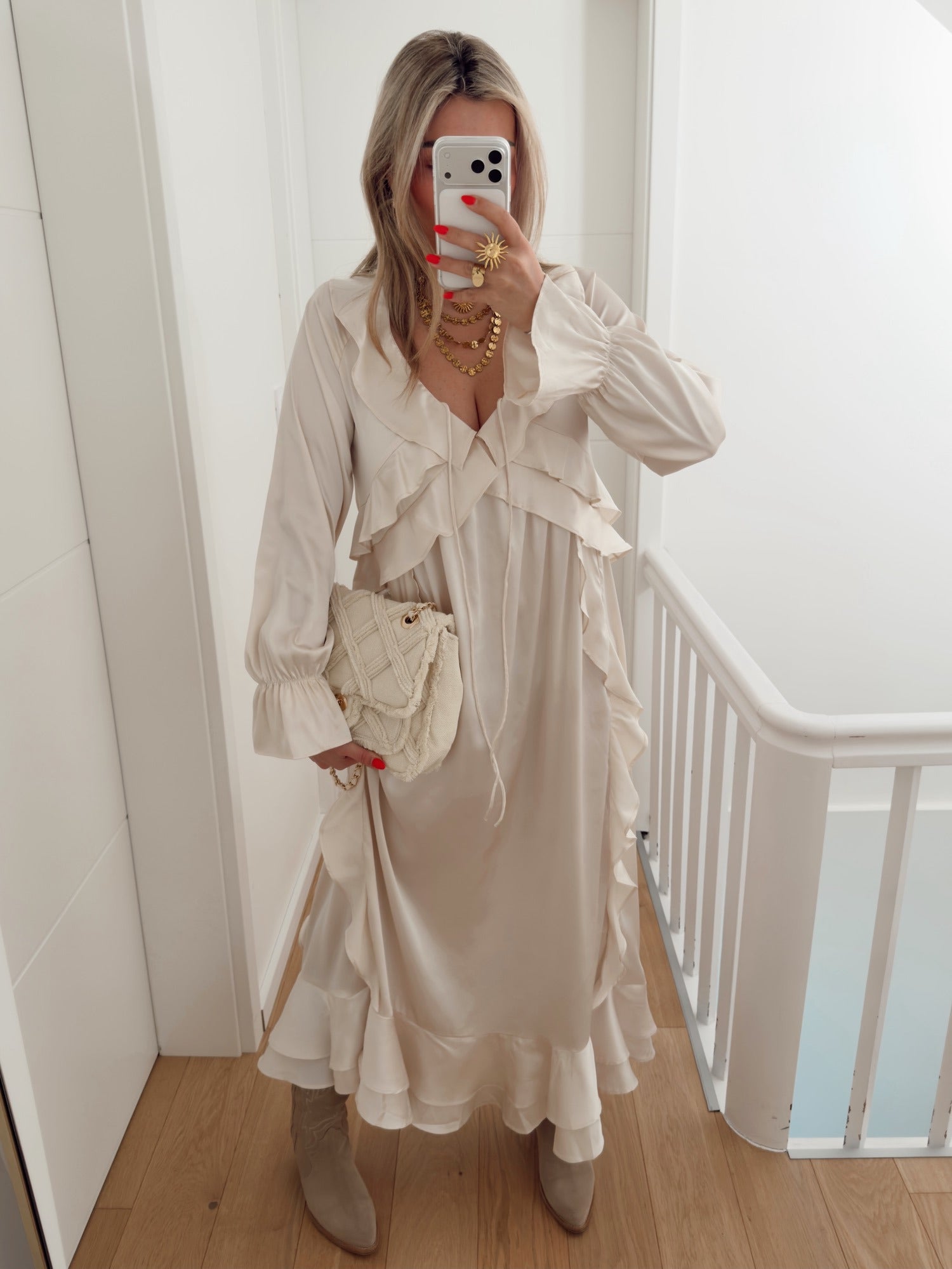 Vestido GEORGINA Bege