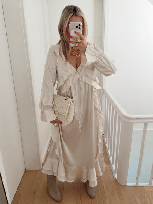 Vestido GEORGINA Bege