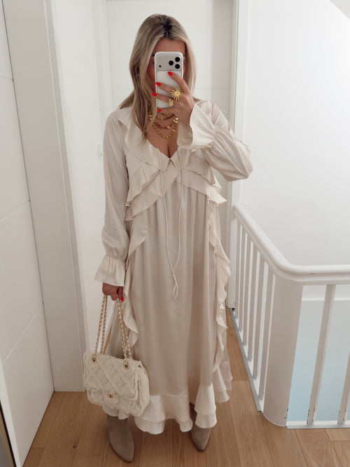 Vestido GEORGINA Bege