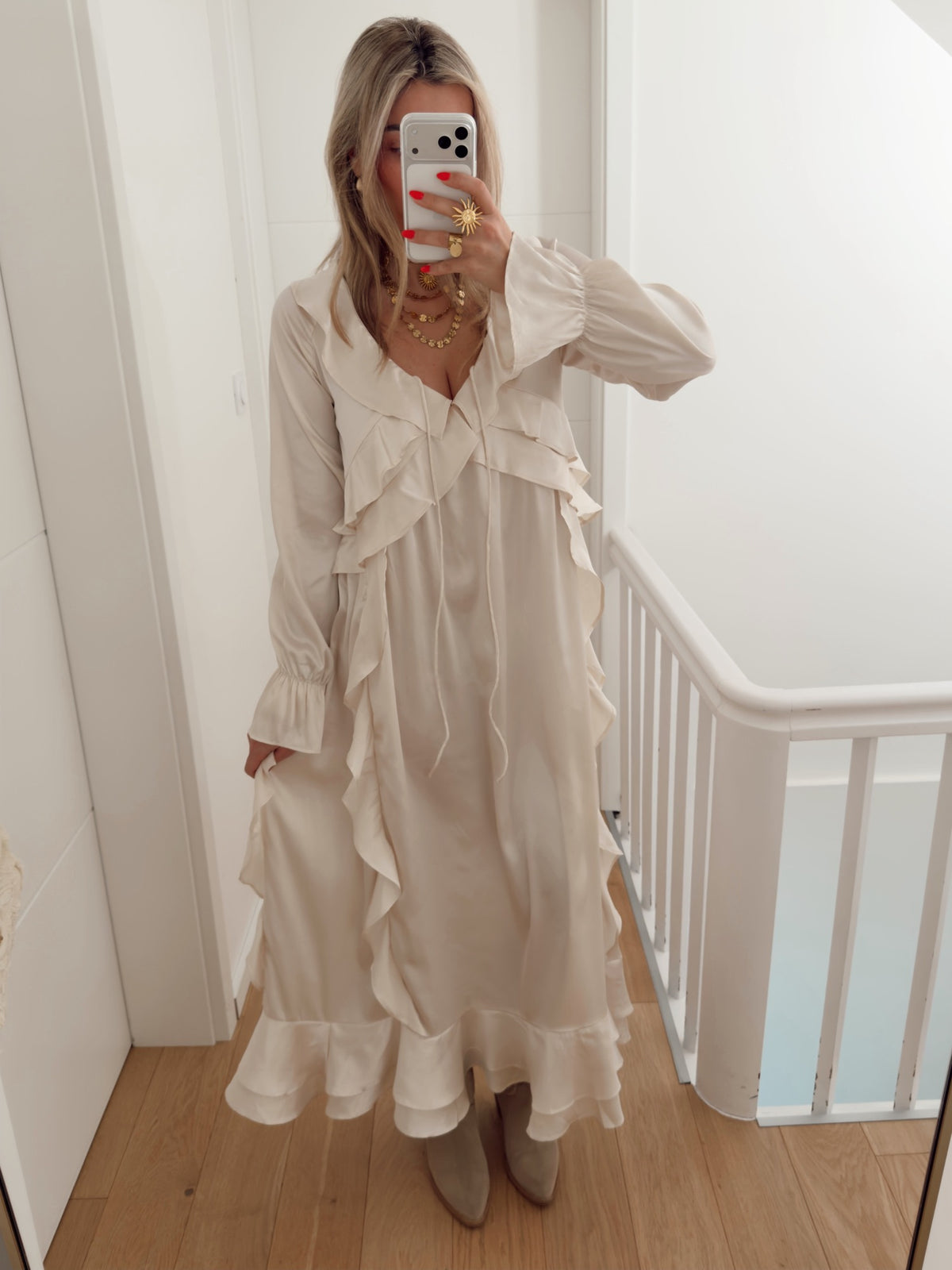 Vestido GEORGINA Bege