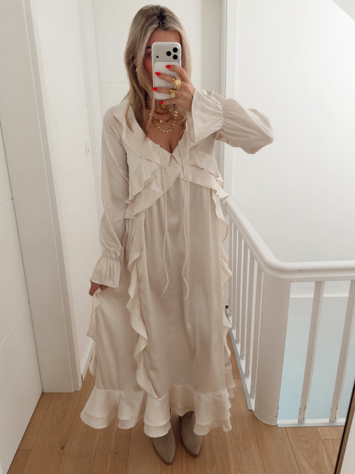 Vestido GEORGINA Bege