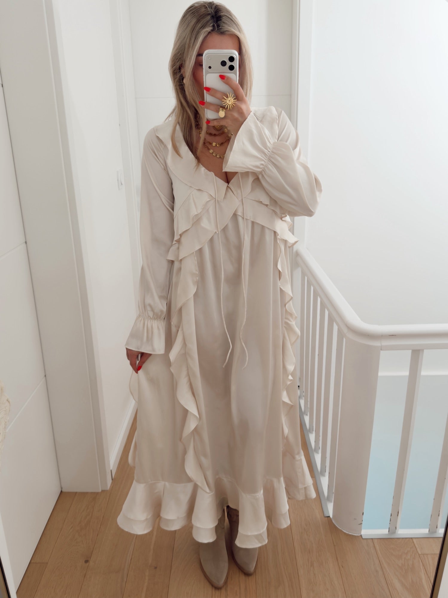 Vestido GEORGINA Bege