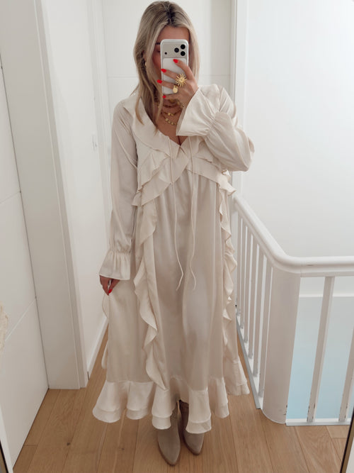 Vestido GEORGINA Bege