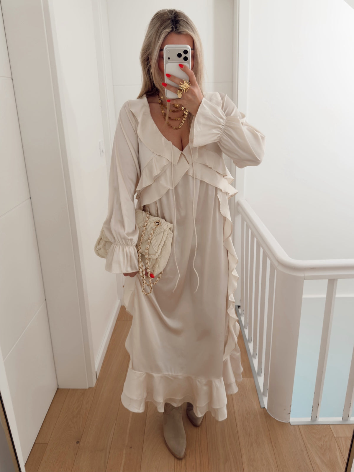Vestido GEORGINA Bege
