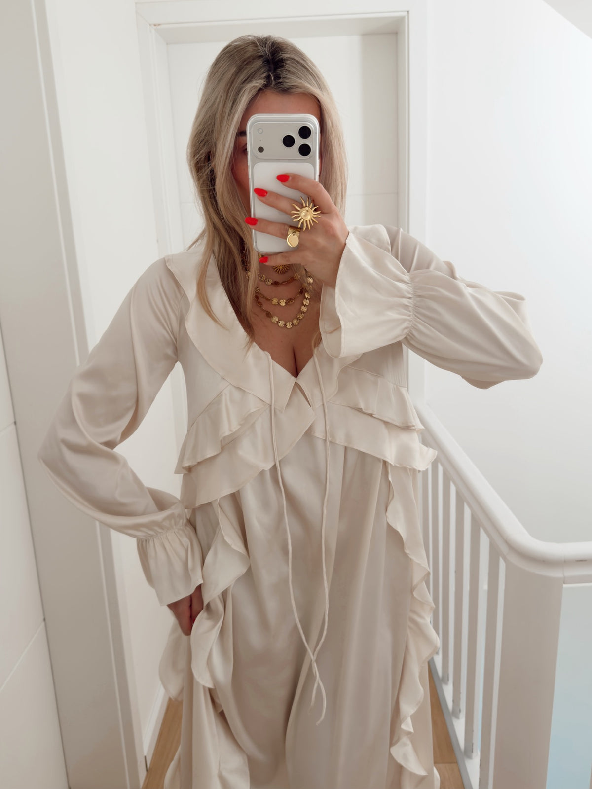 Vestido GEORGINA Bege