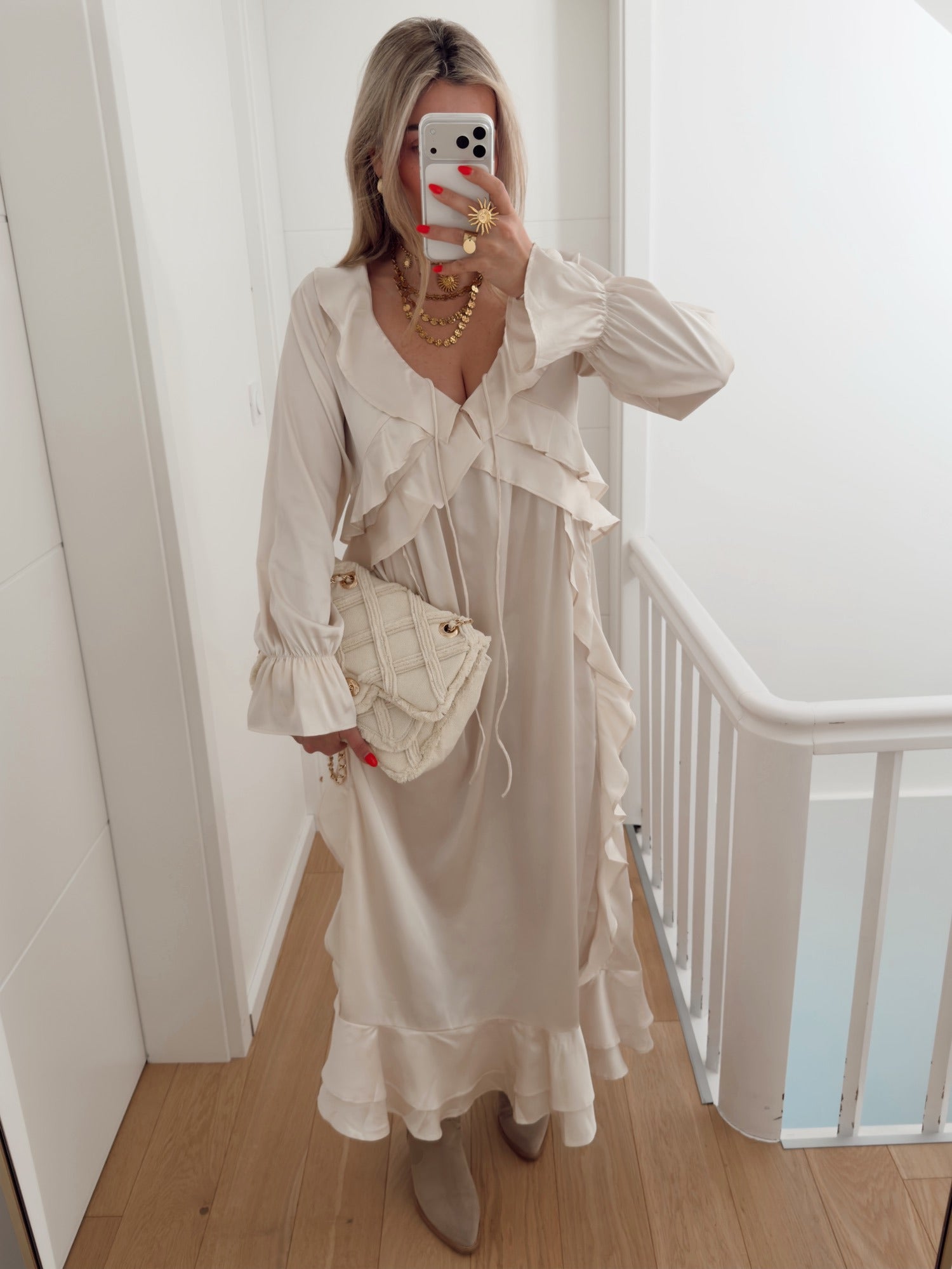 Vestido GEORGINA Bege