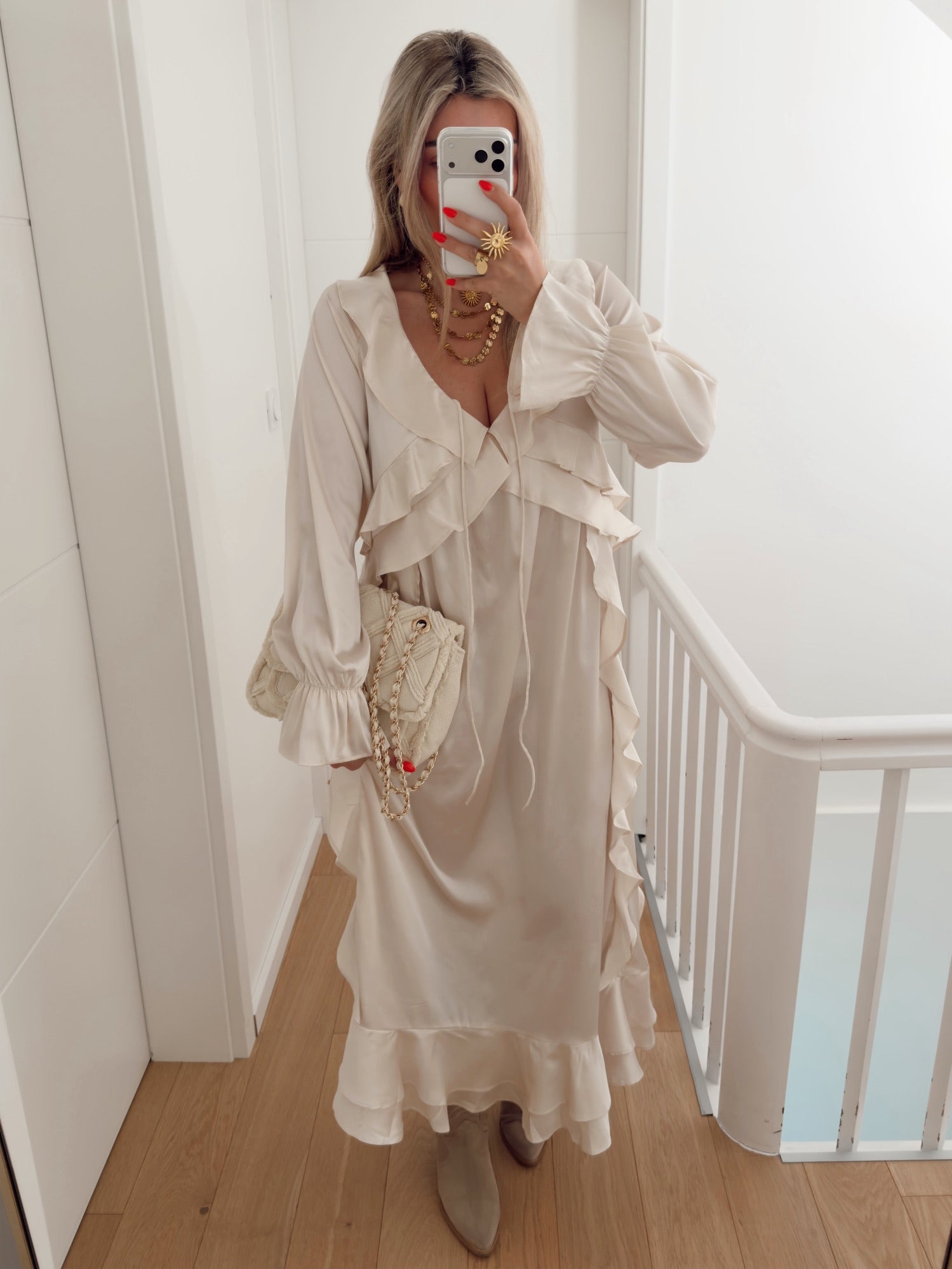 Vestido GEORGINA Bege