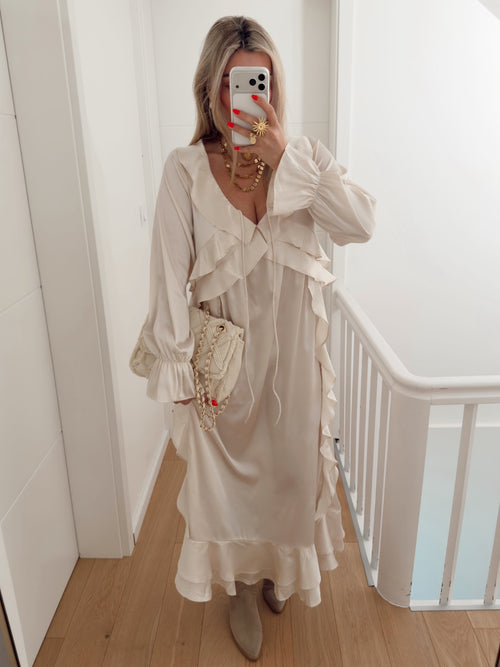 Vestido GEORGINA Bege