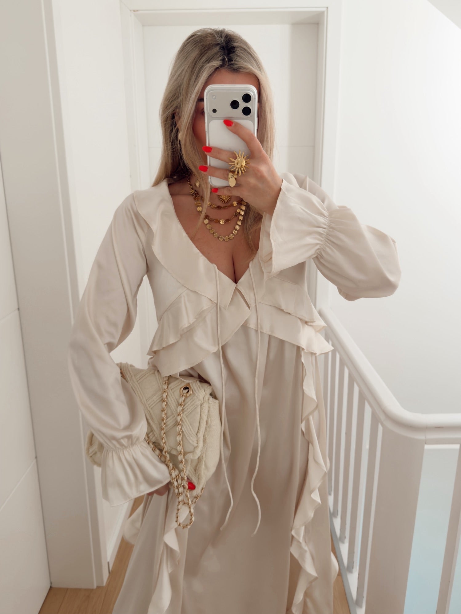 Vestido GEORGINA Bege