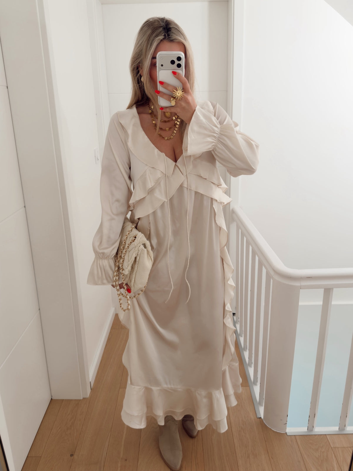 Vestido GEORGINA Bege
