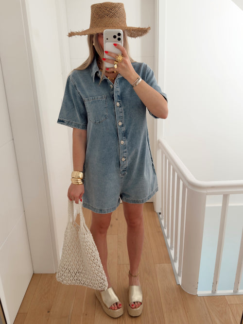 Combishort LEANDRE Bleu