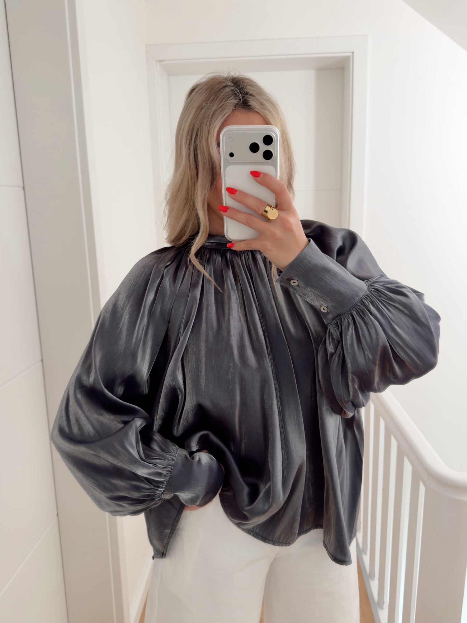 Bluse AUGUSTINE Blau