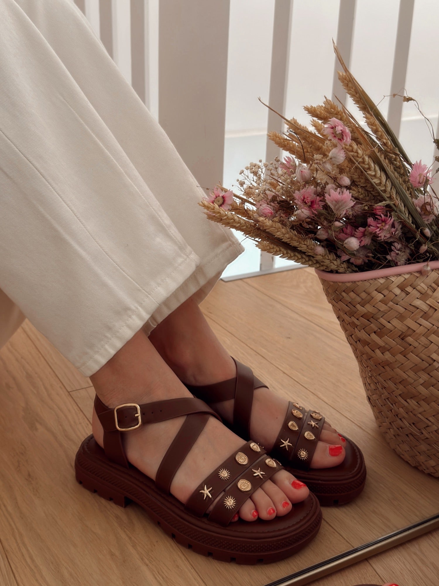 Sandales ADELE Marron