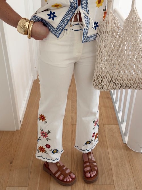 Pantalon JOSÉ Blanc