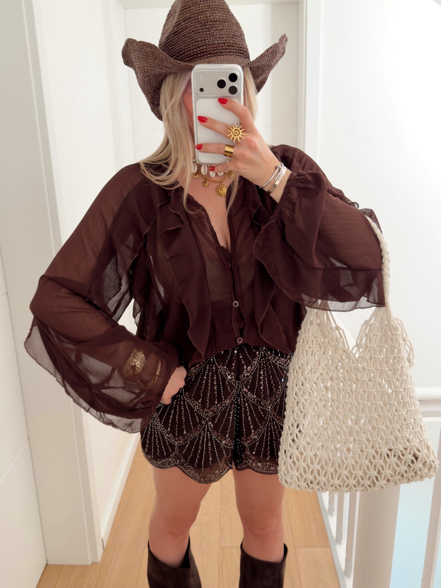 Blouse SHEILA Marron