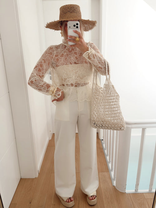 Pantalon DUCHESSE Beige