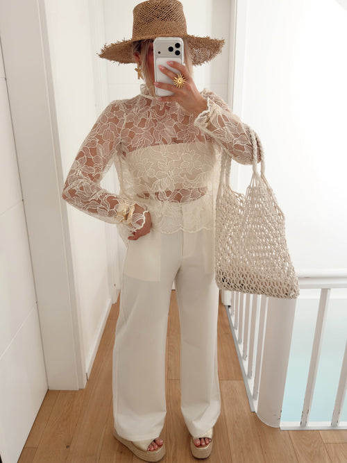 Pantalon DUCHESSE Beige
