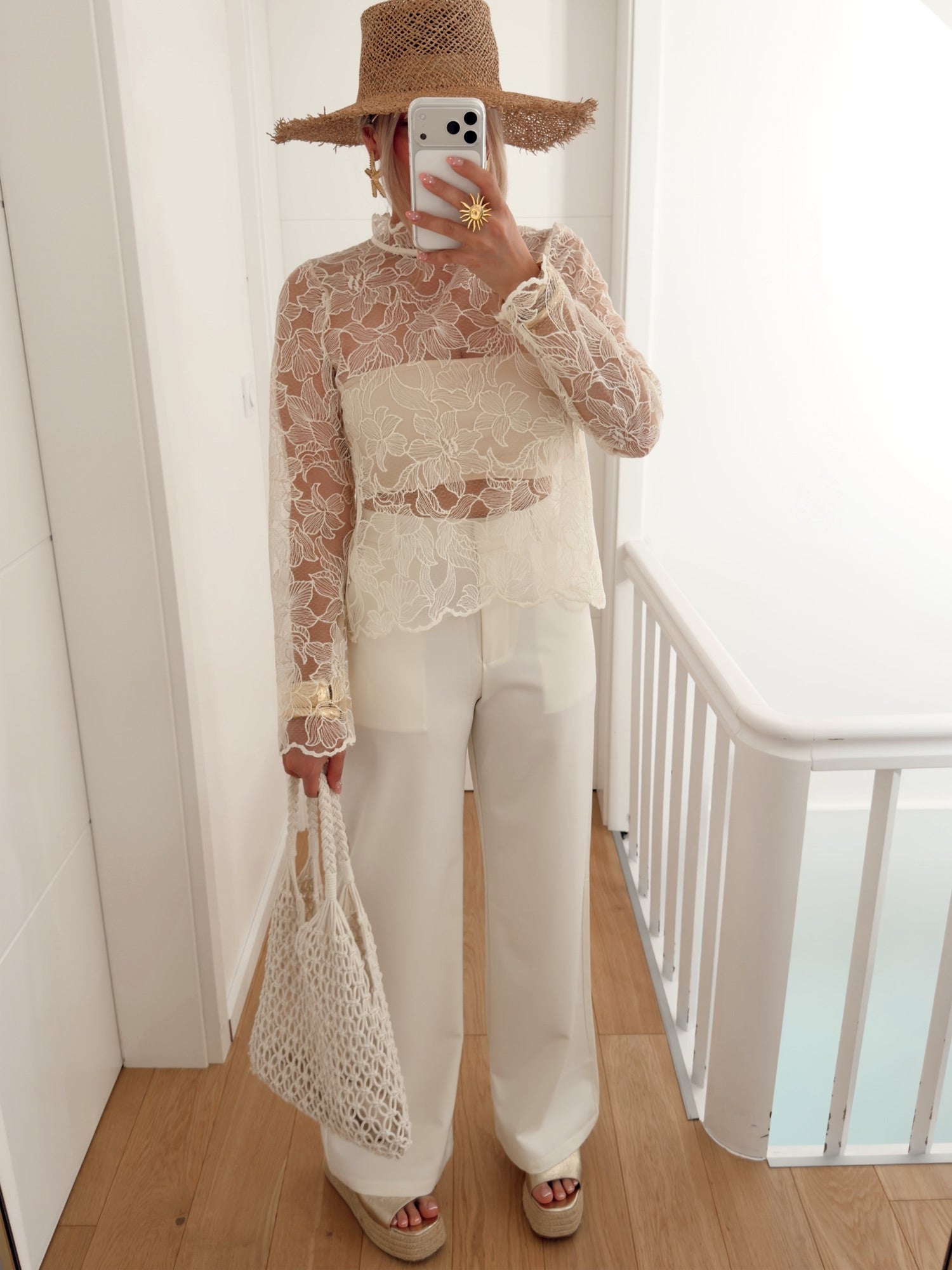 Pantalon DUCHESSE Beige