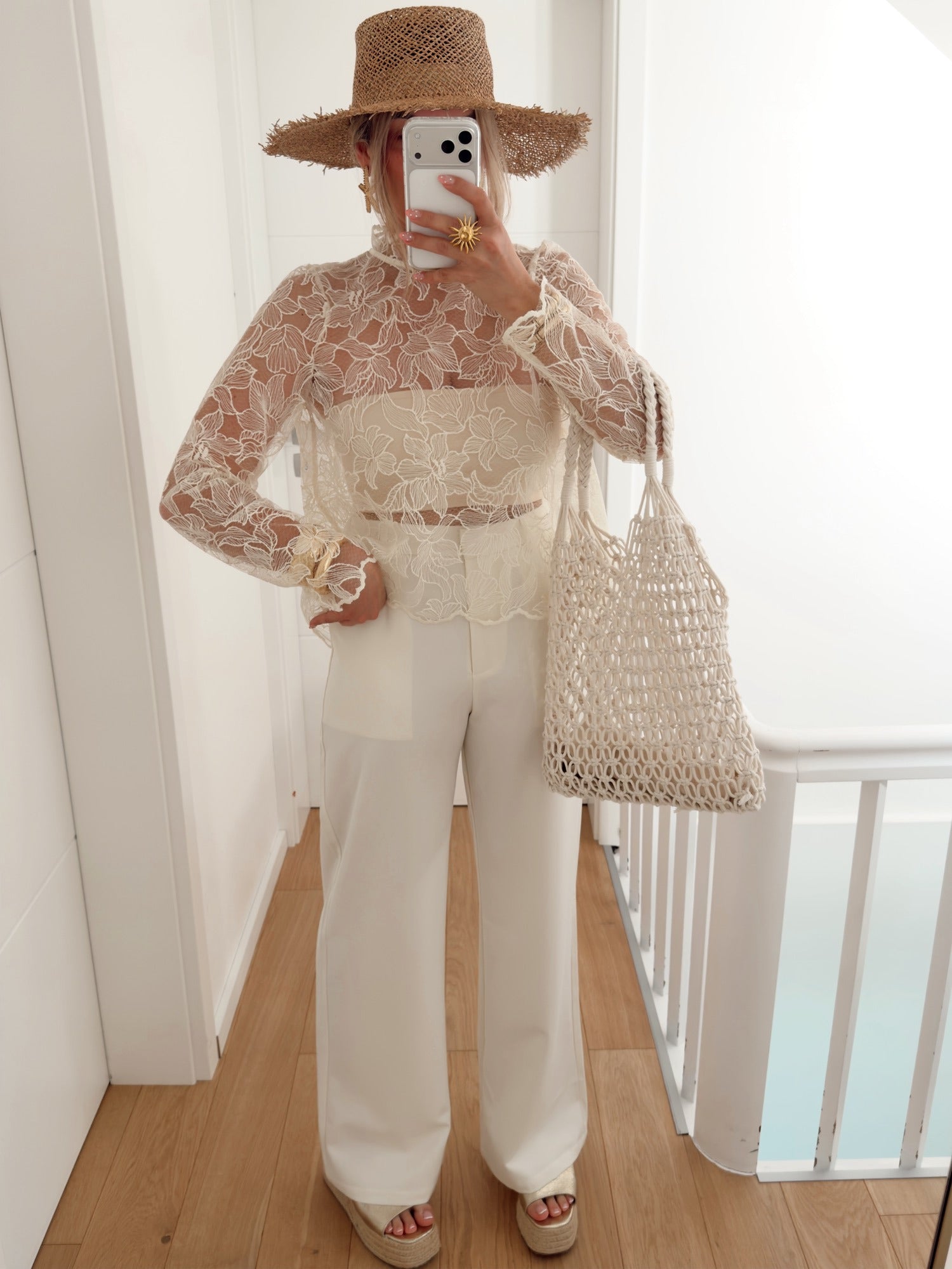 Pantalon DUCHESSE Beige