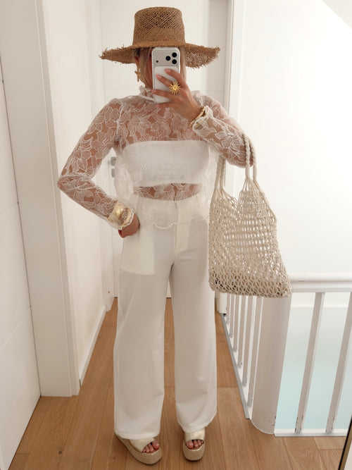 Pantalon DUCHESSE Blanc
