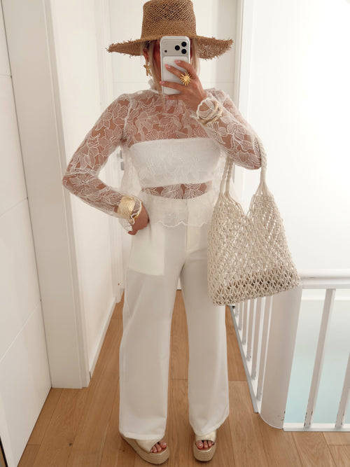 Pantalon DUCHESSE Blanc