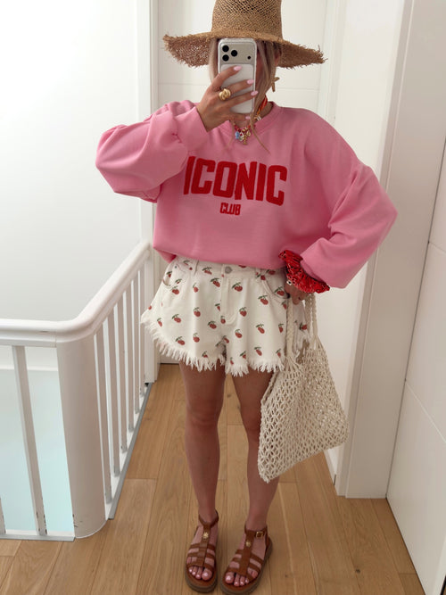 Short POP Blanc