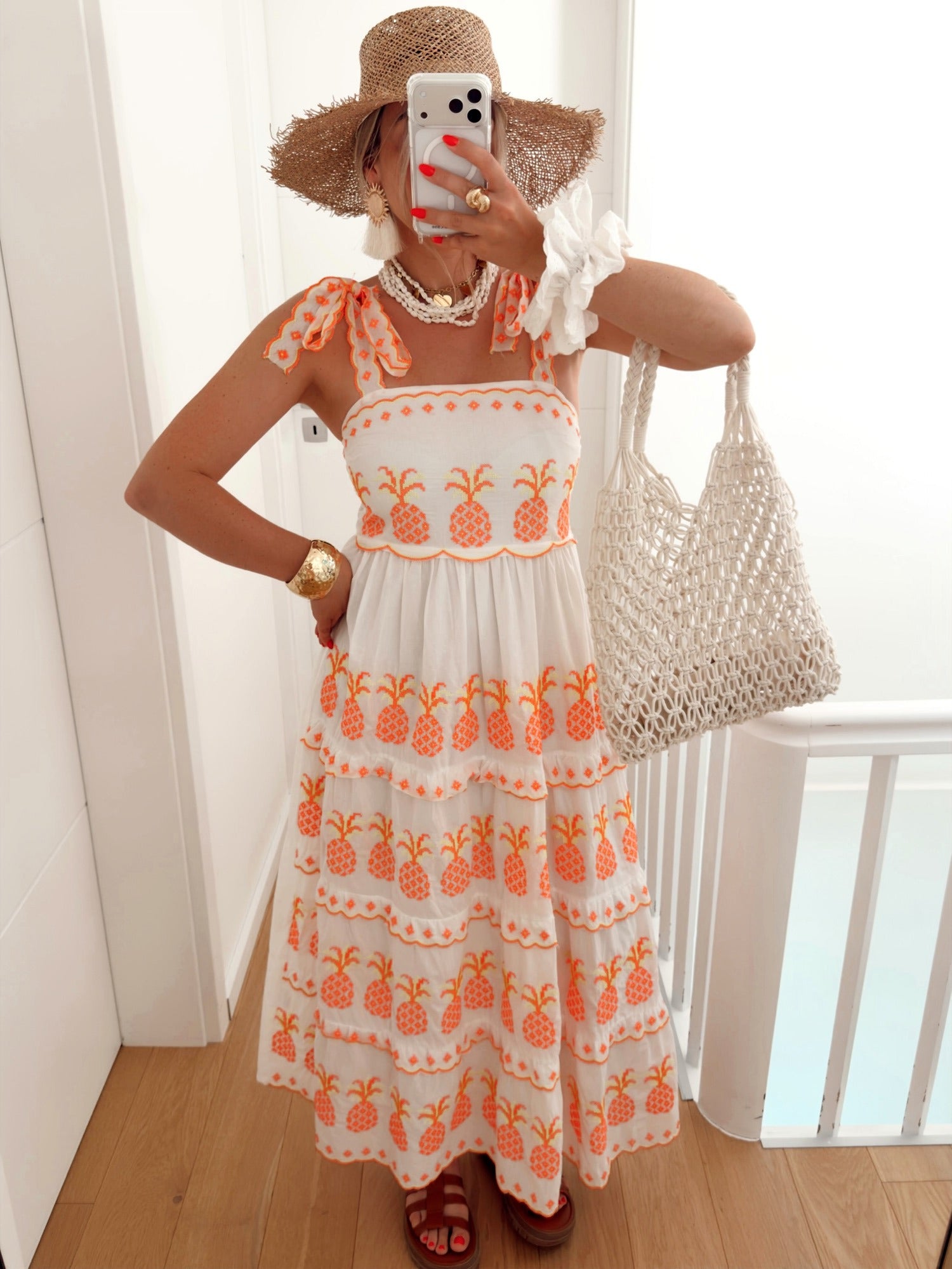Robe ANANAS Blanc