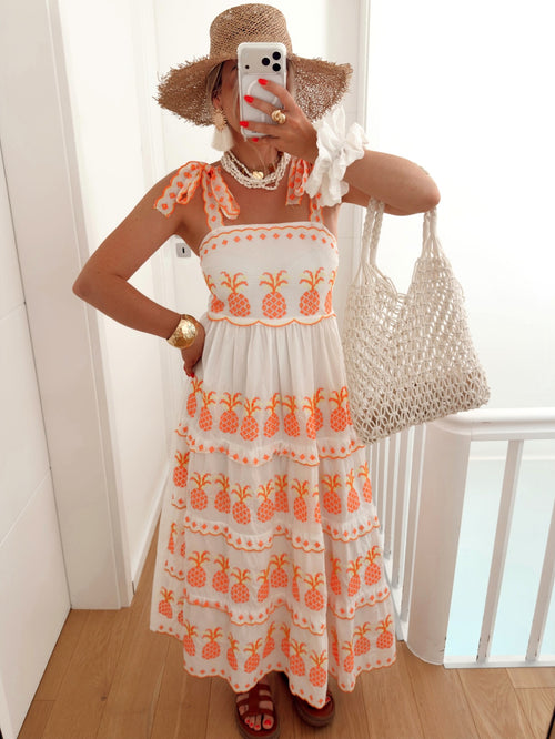 Robe ANANAS Blanc