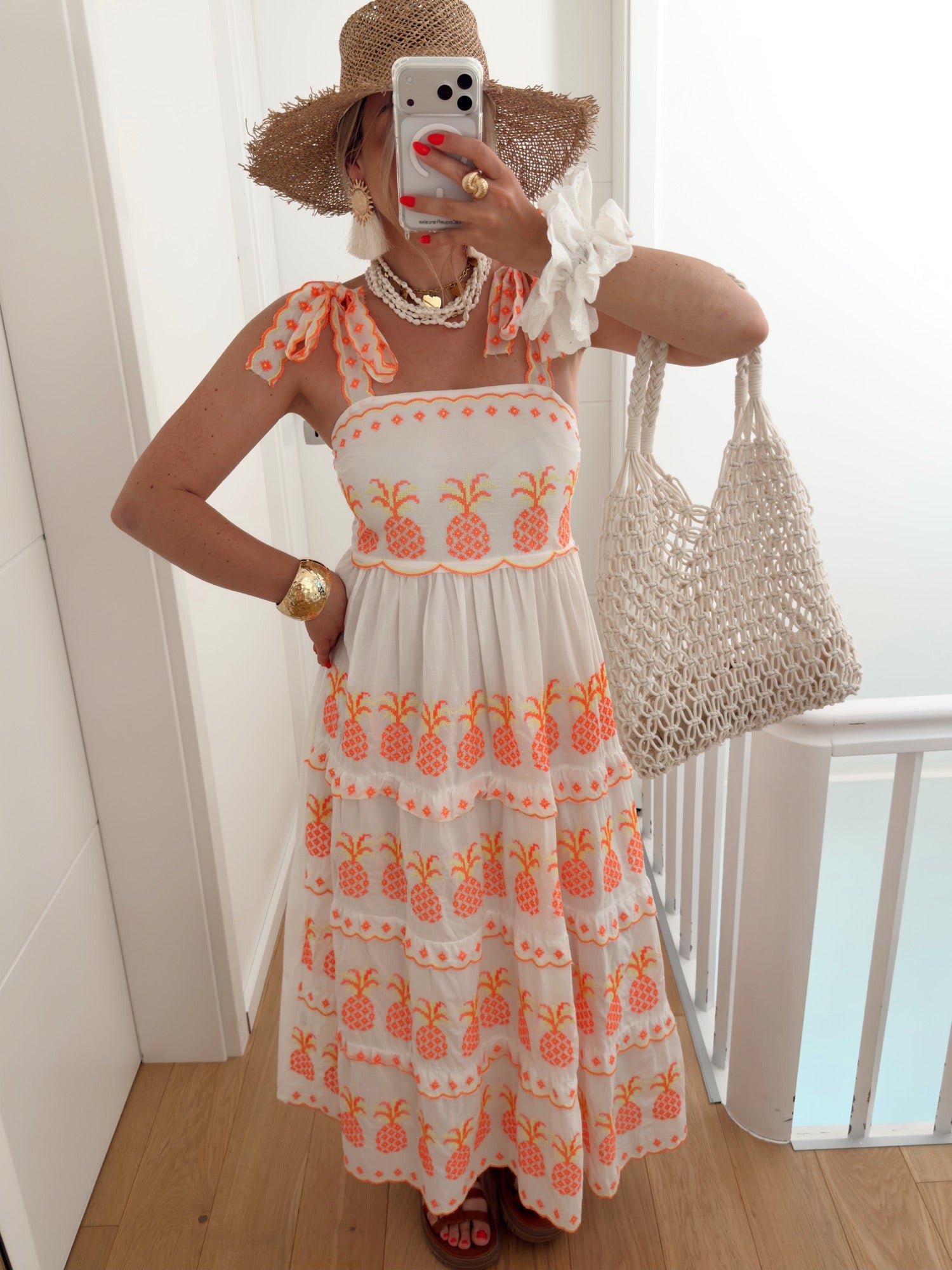 Robe ANANAS Blanc