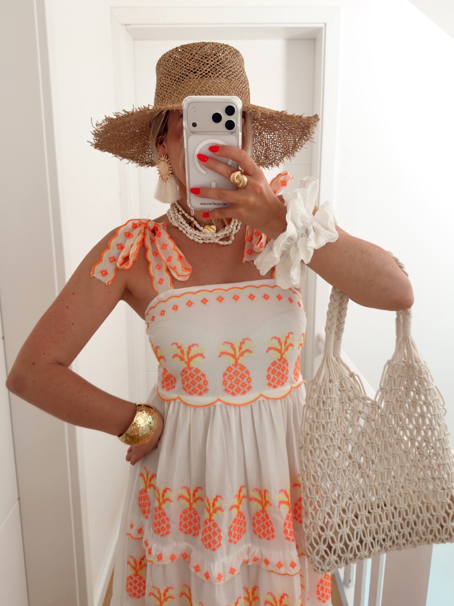 Robe ANANAS Blanc