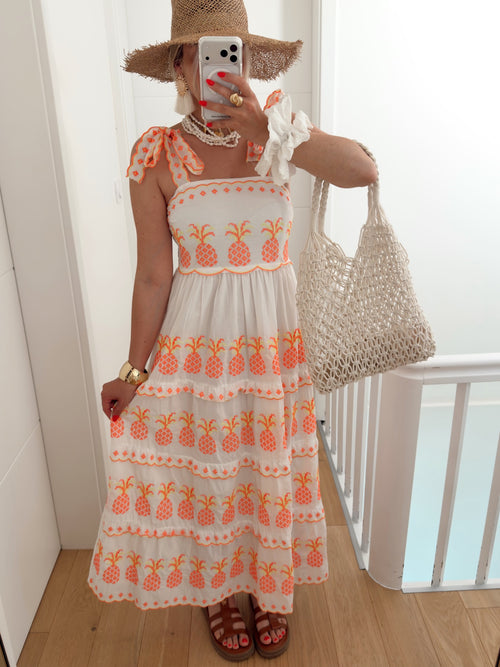 Robe ANANAS Blanc