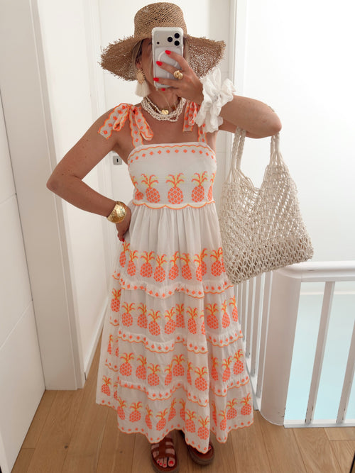 Robe ANANAS Blanc