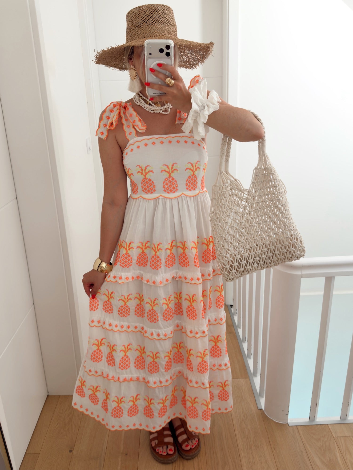Robe ANANAS Blanc