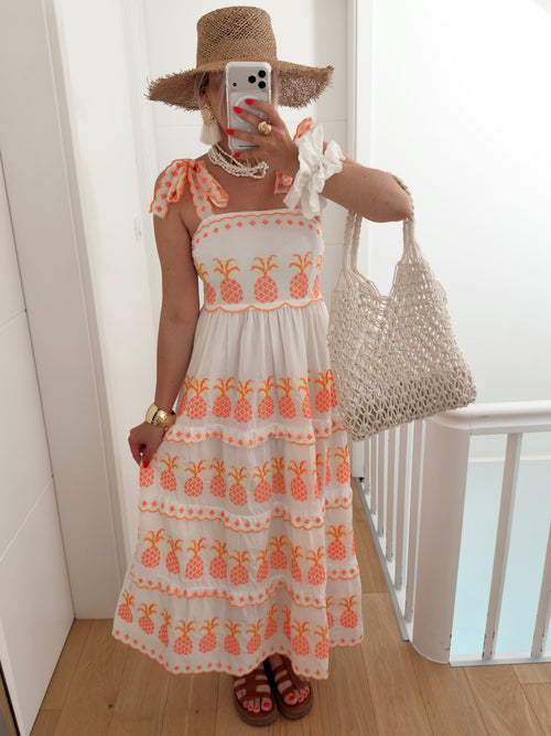 Robe ANANAS Blanc