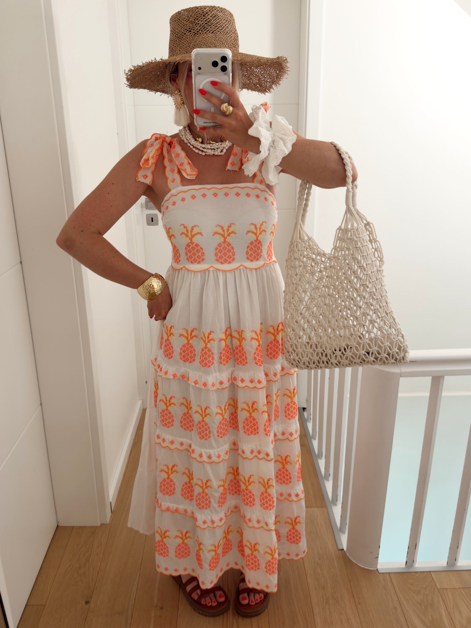 Robe ANANAS Blanc